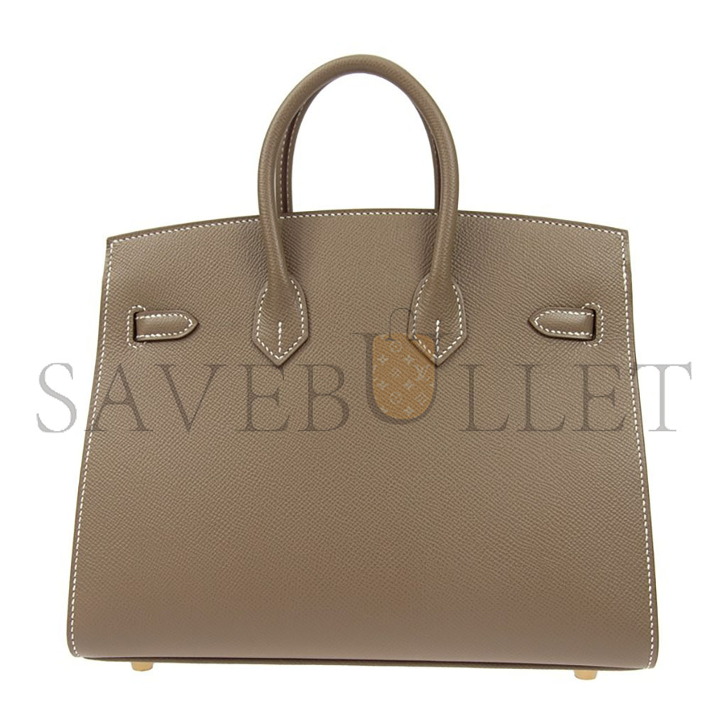 H**mes birkin 30 epsom leather elephant grey gold buckle handbag h028369cc18 (30*23*15cm)